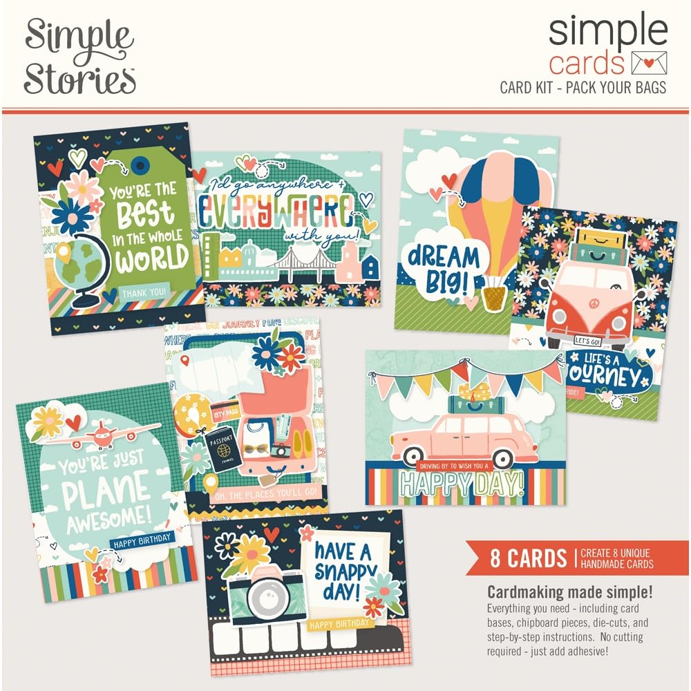Simple Stories Simple Cards Card Kit-Pack Your Bags