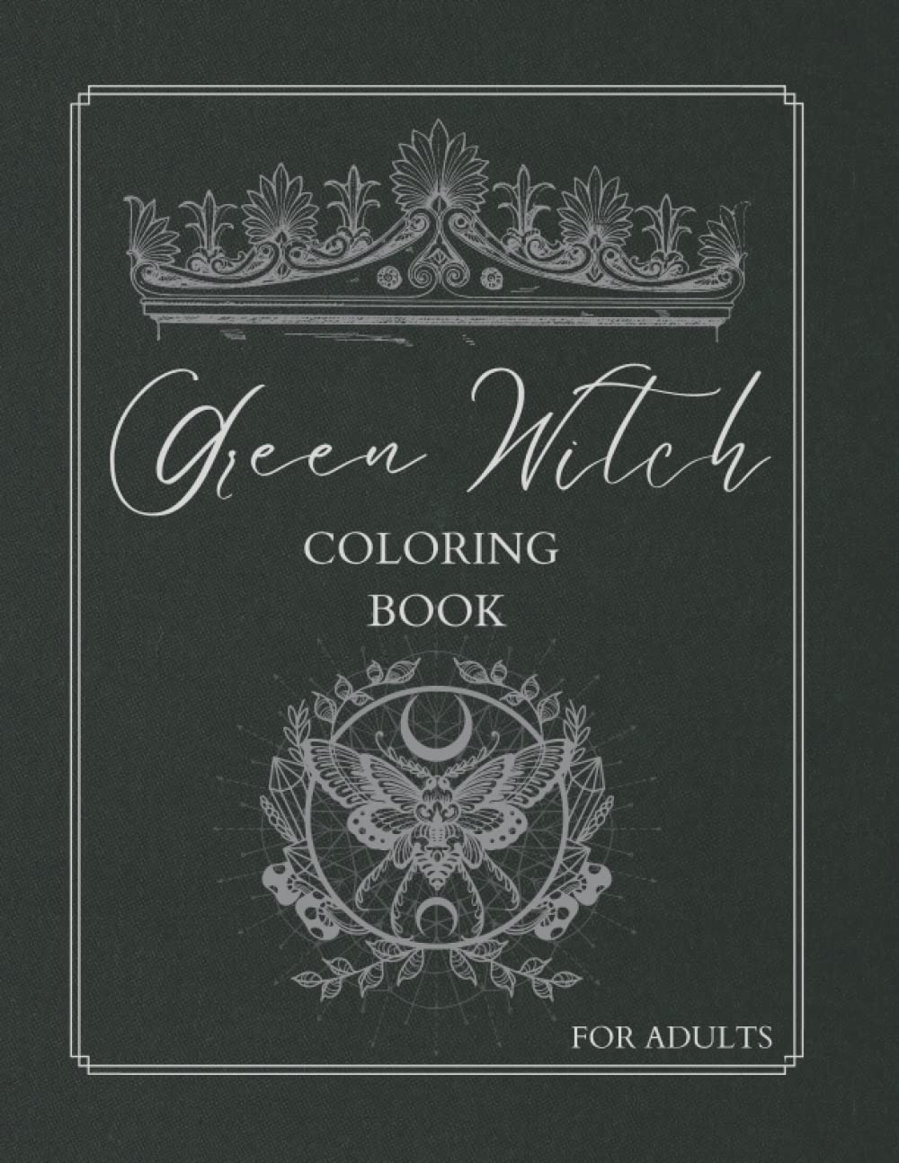 Green Witch Coloring Book for Adults