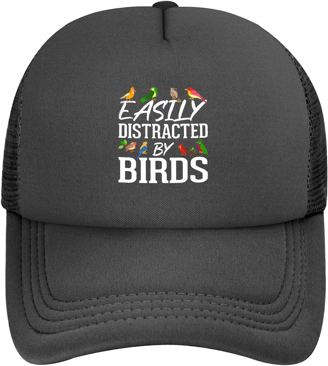 Easily Distracted by Birds Hat for Women Aesthetic Washed Distressed Baseball