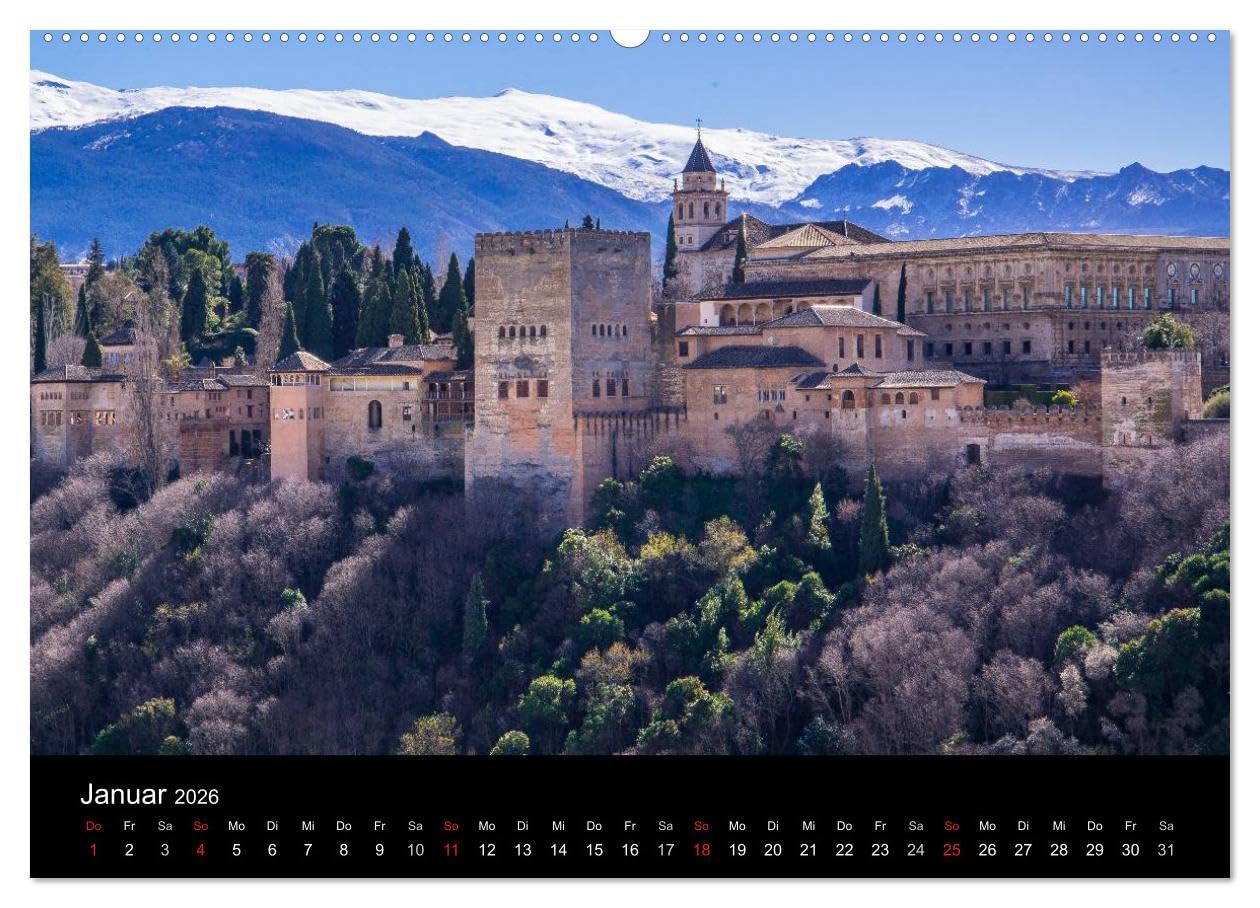 Andalusien (hochwertiger Premium Wandkalender 2026 DIN A2 quer), Kunstdruck in Hochglanz: Andalusien - der "sonnige Süden" Spaniens (CALVENDO Orte)