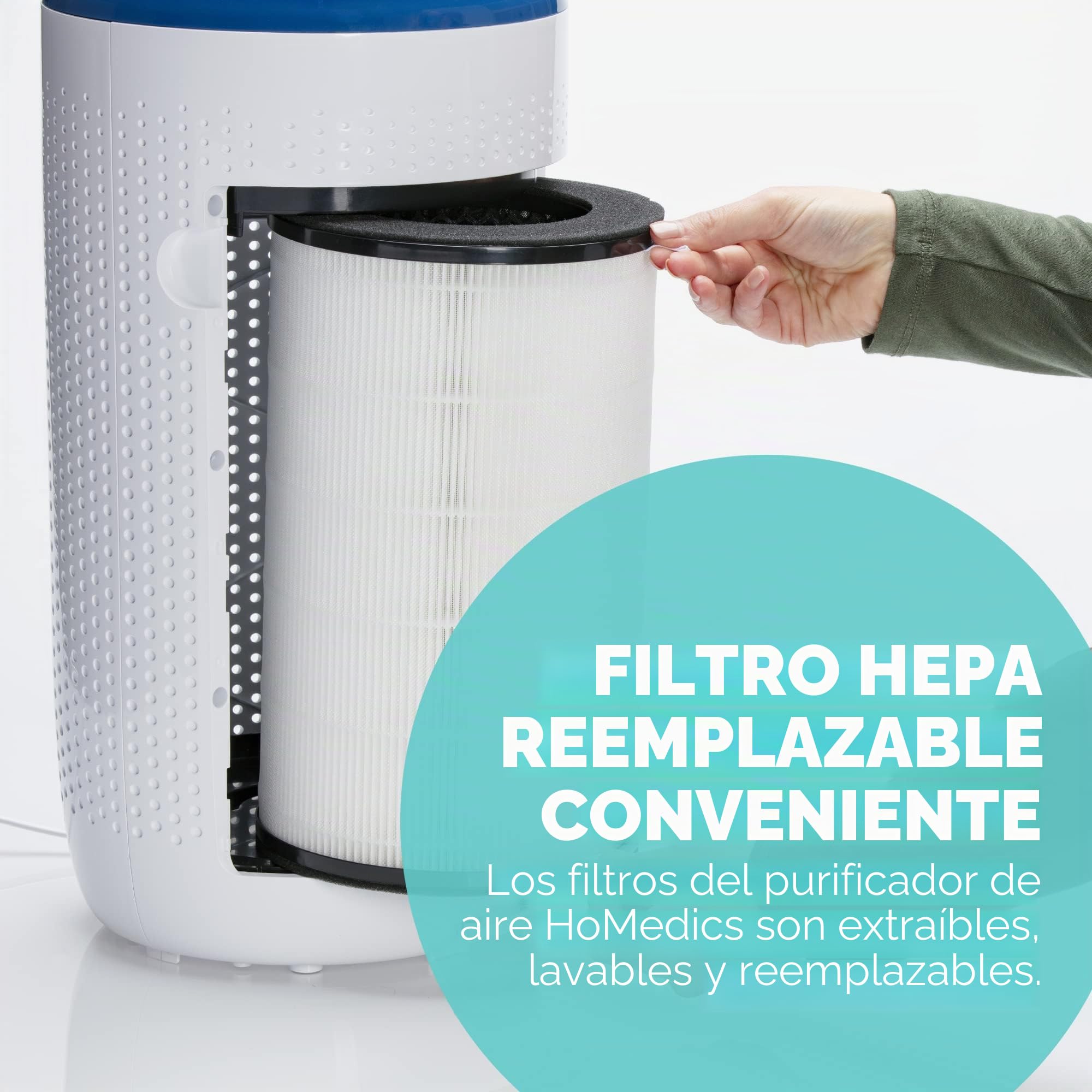 Homedics TotalClean 5 en 1 Deluxe Purificador de Aire