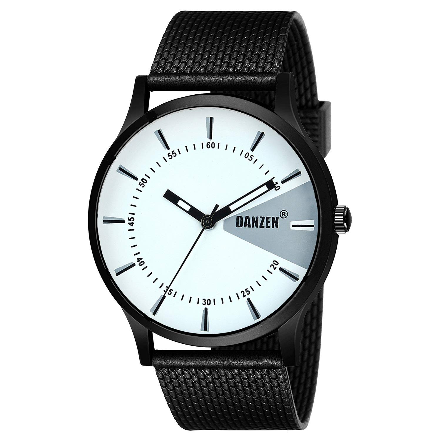 DANZEN White Dial Mens Watch | Watch for Men | (B0855P6NYD) Amazon Price History, Amazon Price Tracker