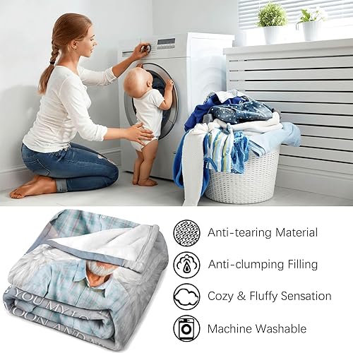 Miniatura 6 de D-Story Ship Next Day - Manta conmemorativa personalizada con fotos por la pérdida de un ser querido, regalos de memoria amorosa, manta de