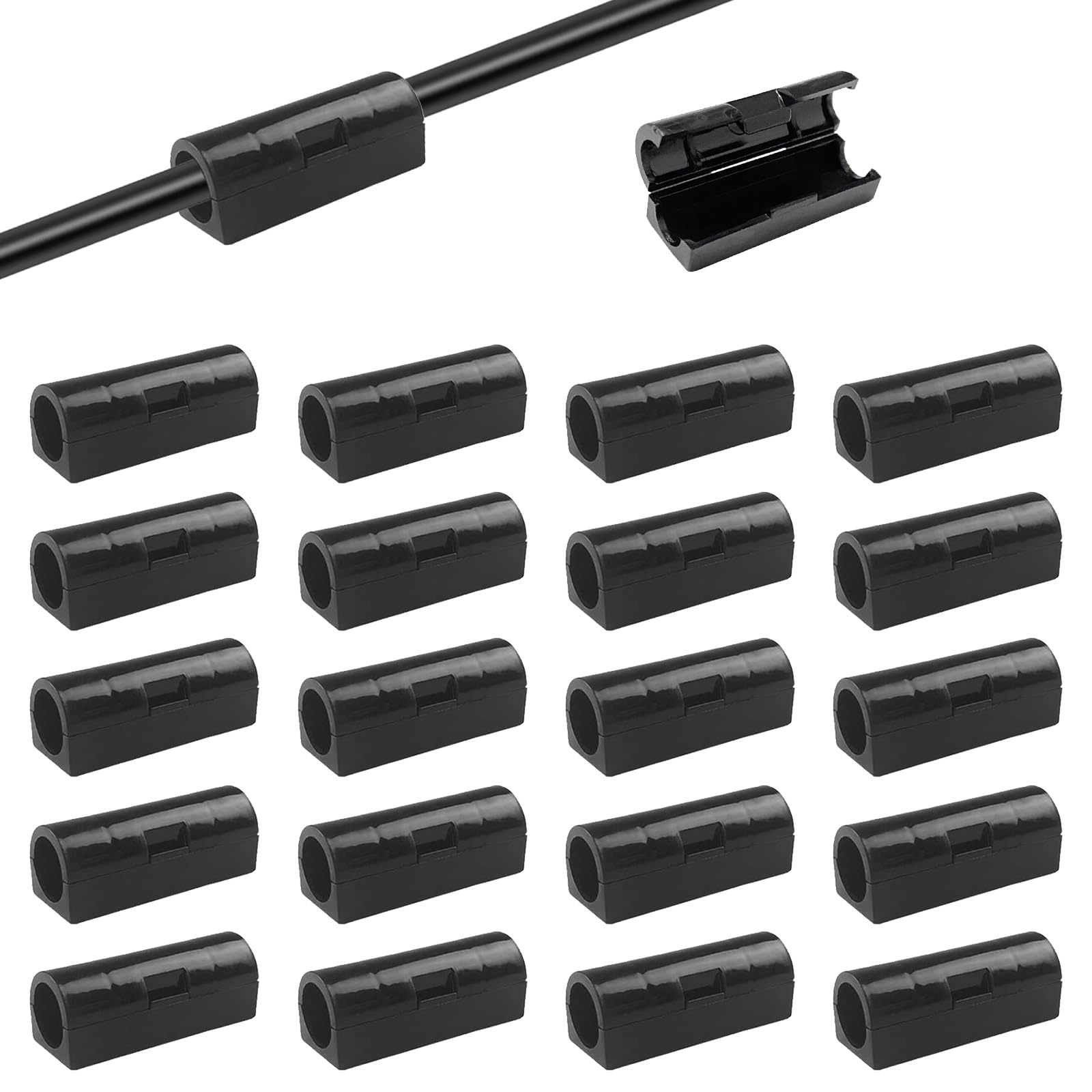 Amazon | Lasocy ケーブルクリップ 20個入り コードクリップ ケーブル