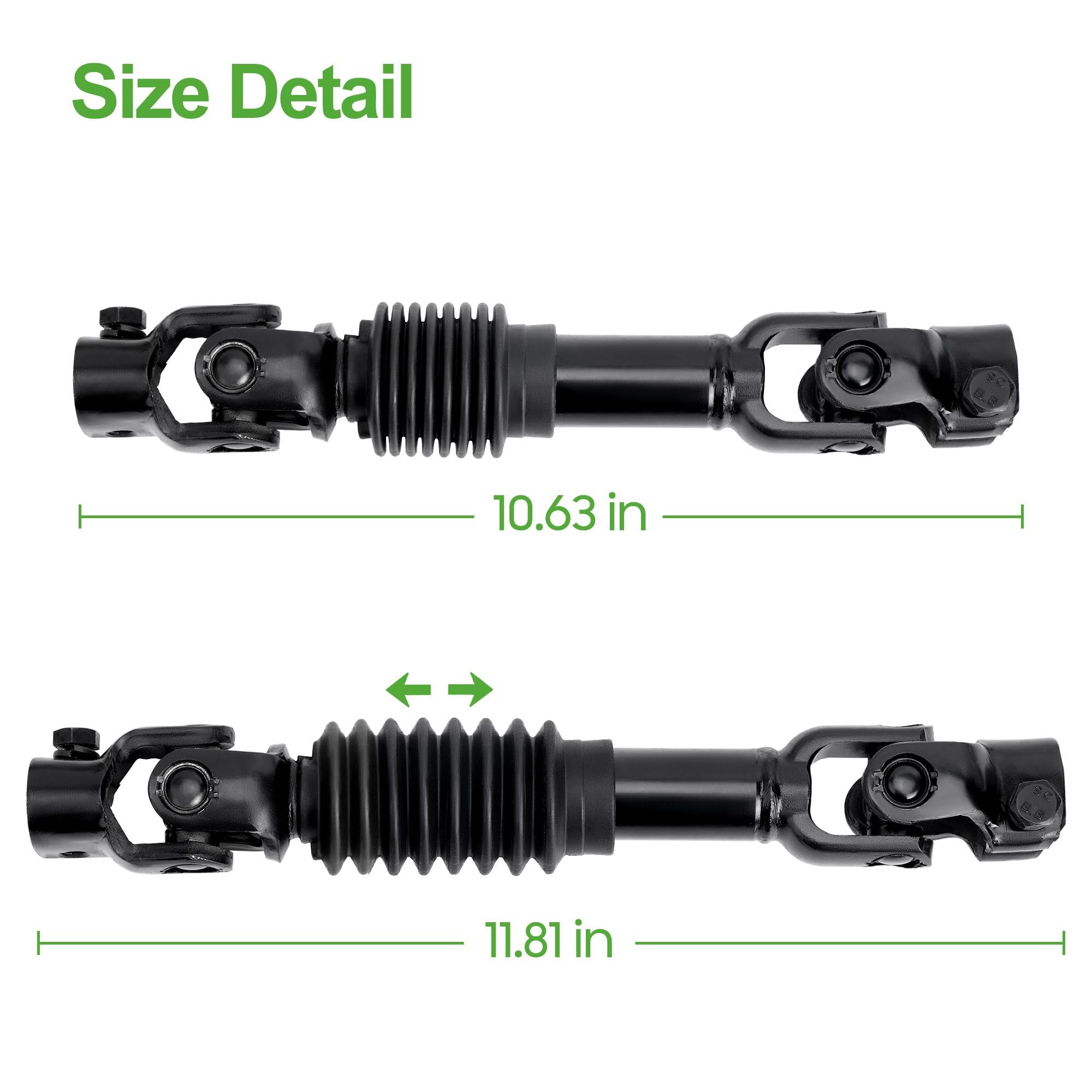 10L0L Joint de direction intermédiaire pour chariot de golf EZGO TXT à partir de 2001, OEM # 70580G01 70580-G01