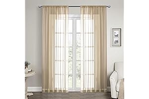 LOYOLADY Sheer Curtains for Indoor Use: Adorning Your Home with Elegance and Functionality