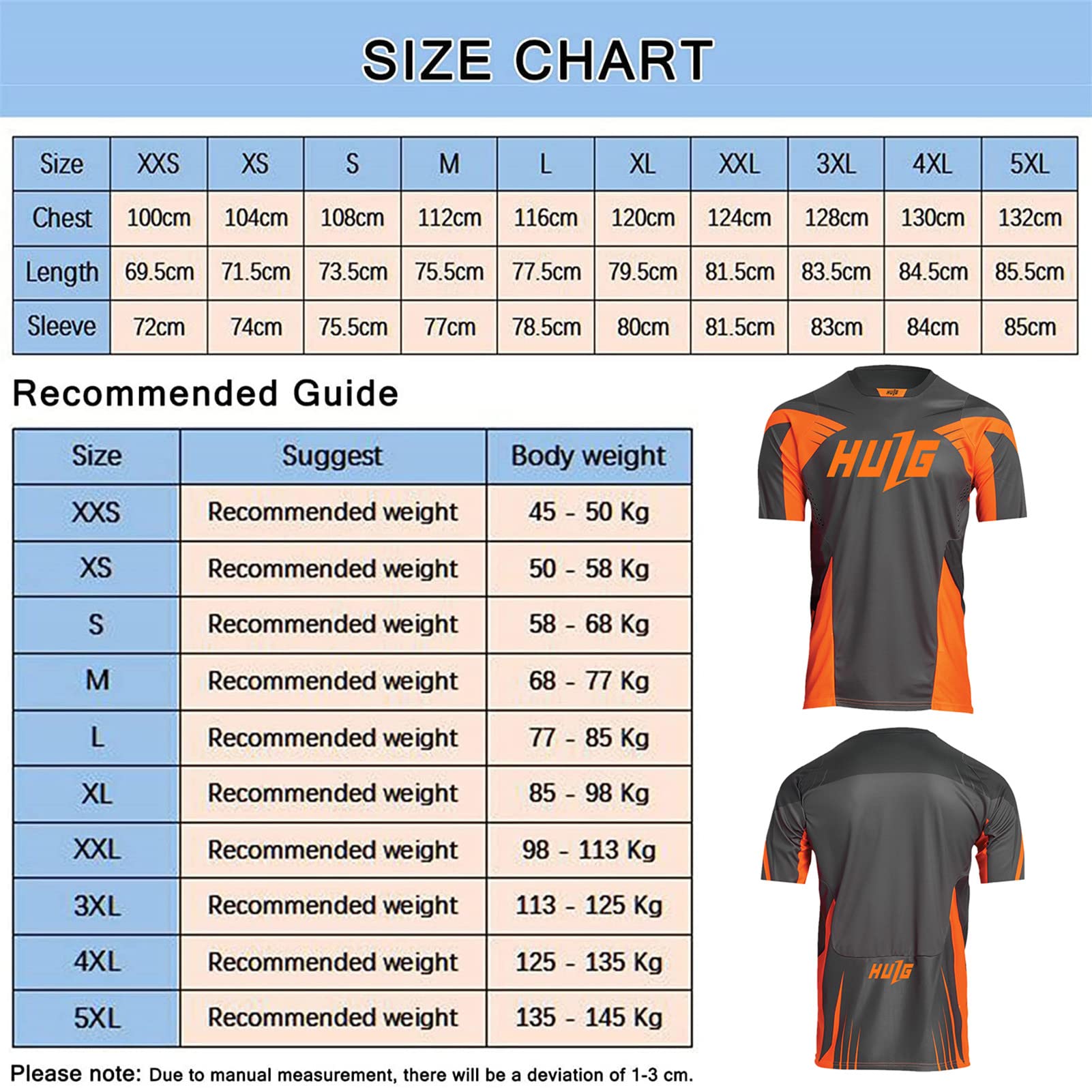 Maillot Cyclisme Homme, Manche Courte Tenue Maillot T-Shirt Cycliste Respirant Séchage Rapid Vélo,Maillot VTT Cyclisme