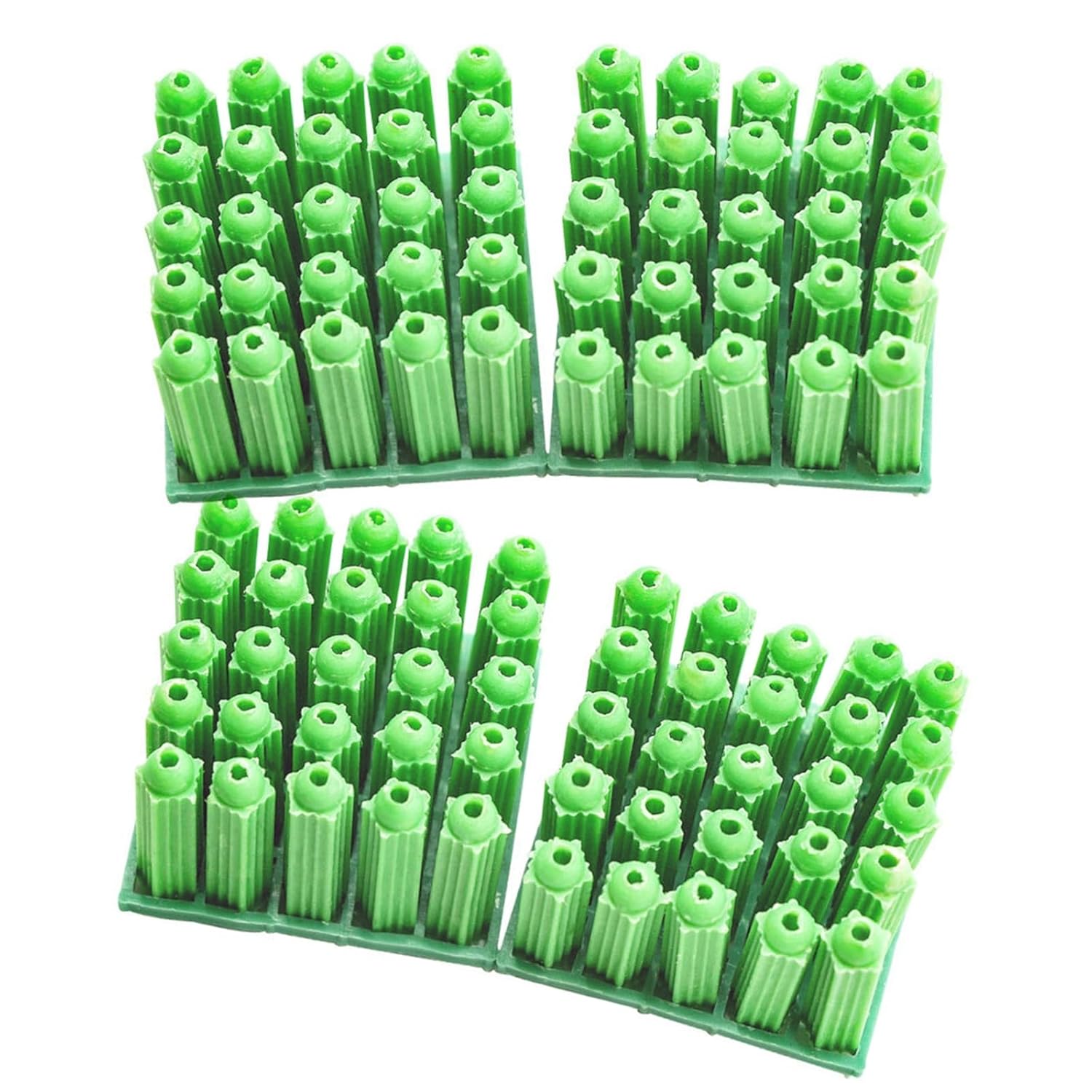 100PCS High Strength Wall Plugs Anchors Nylon Expansion Screws for Concrete Installation High Load Bearing Mounting Brick Anchors