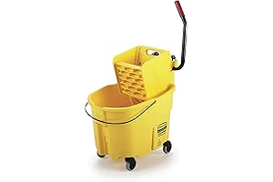 Rubbermaid Commercial WaveBrake Mop Bucket and Wringer Combo with Wheels