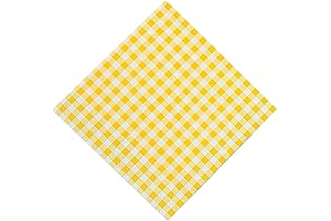 Disposable Yellow Gingham Party Napkins