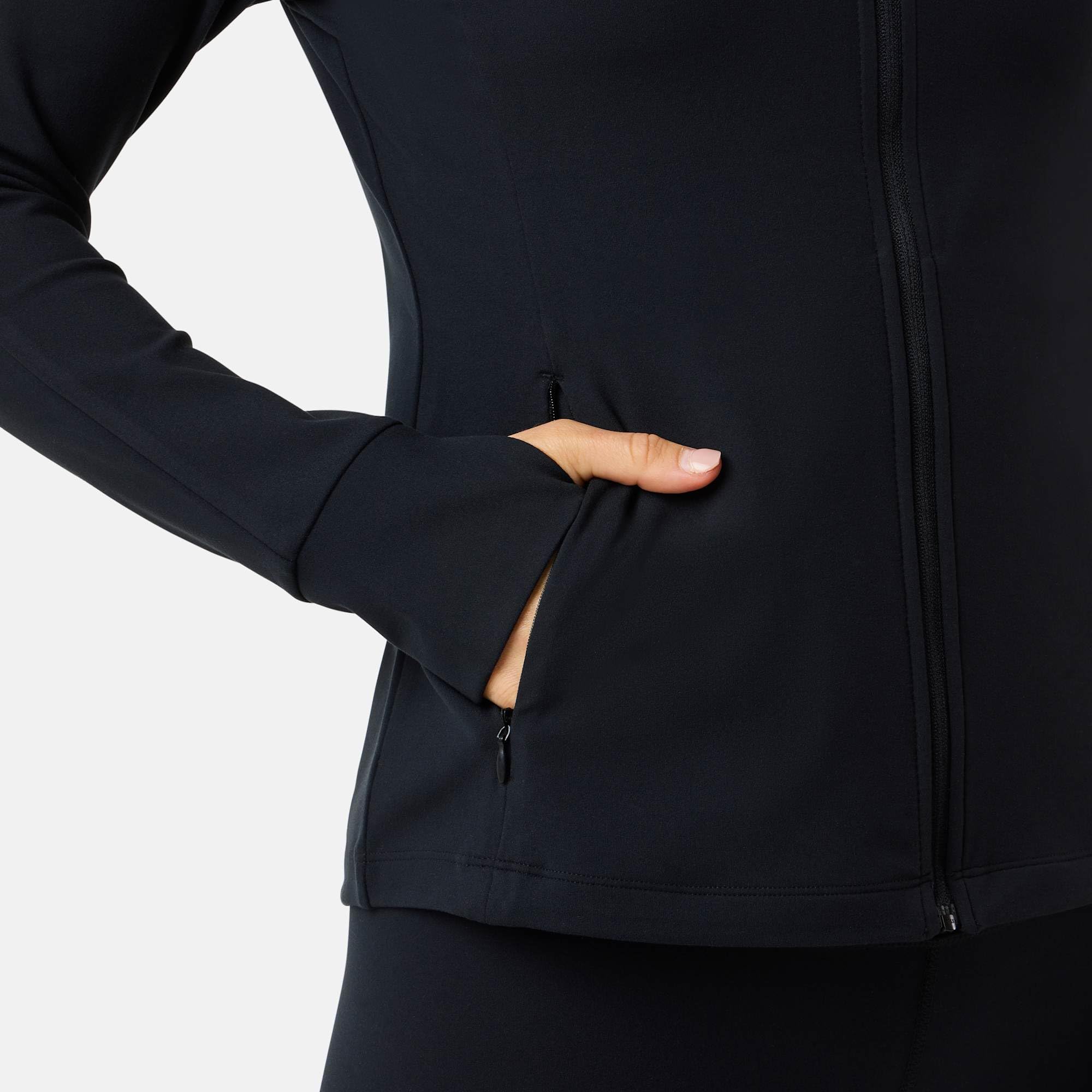 Swedemount Move Trainingsjacke mit durchgehendem Reißverschluss Damen Leicht Atmungsaktiv Stretch für Fitness und Laufen