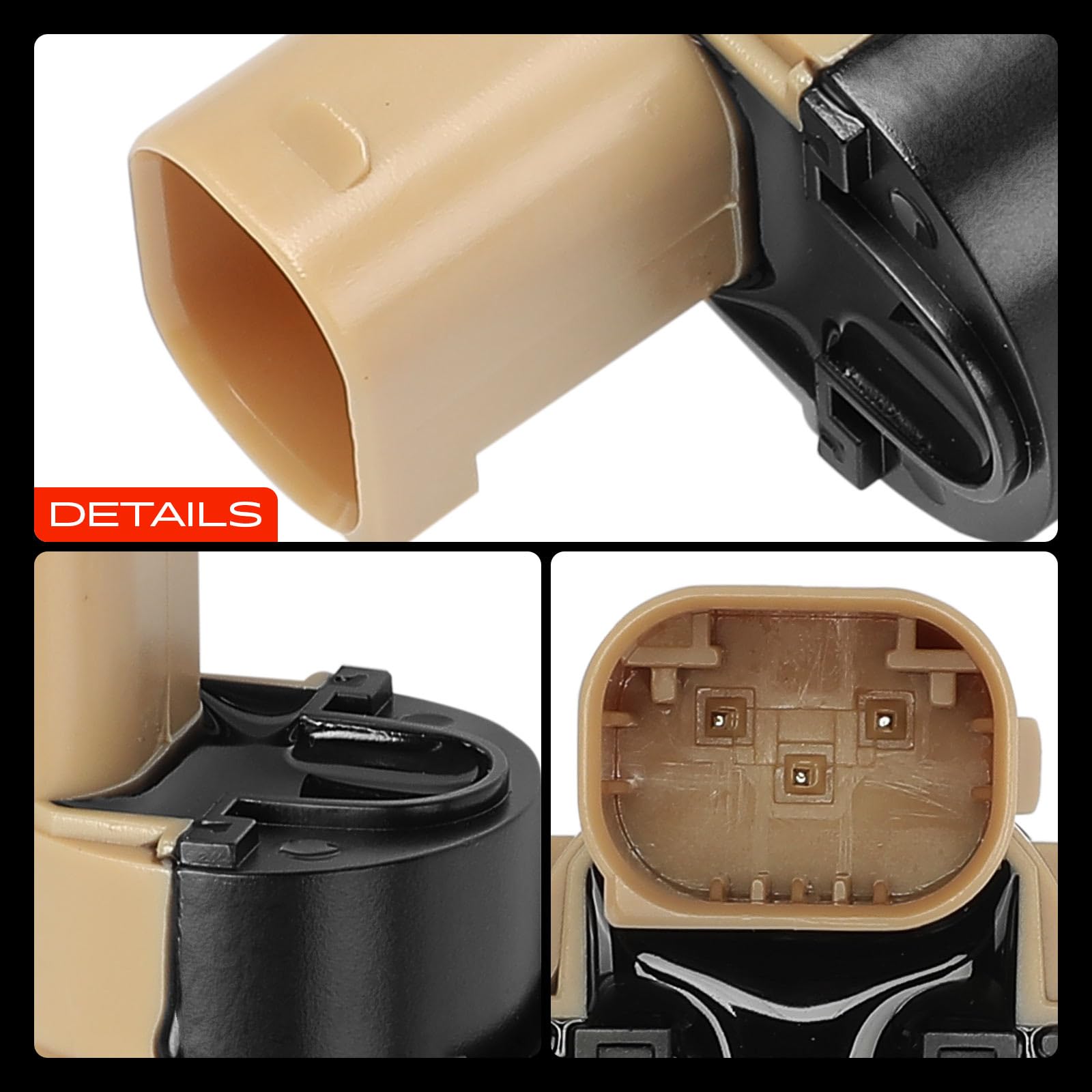 Frankberg 4 capteurs de stationnement arrière PDC à 3 broches 659095 | Compatible avec: 307 3A/C, C2 Enterprise JG, Berlingo/Berlingo Premier monospace GFK GJK MF, 307 SW 3H