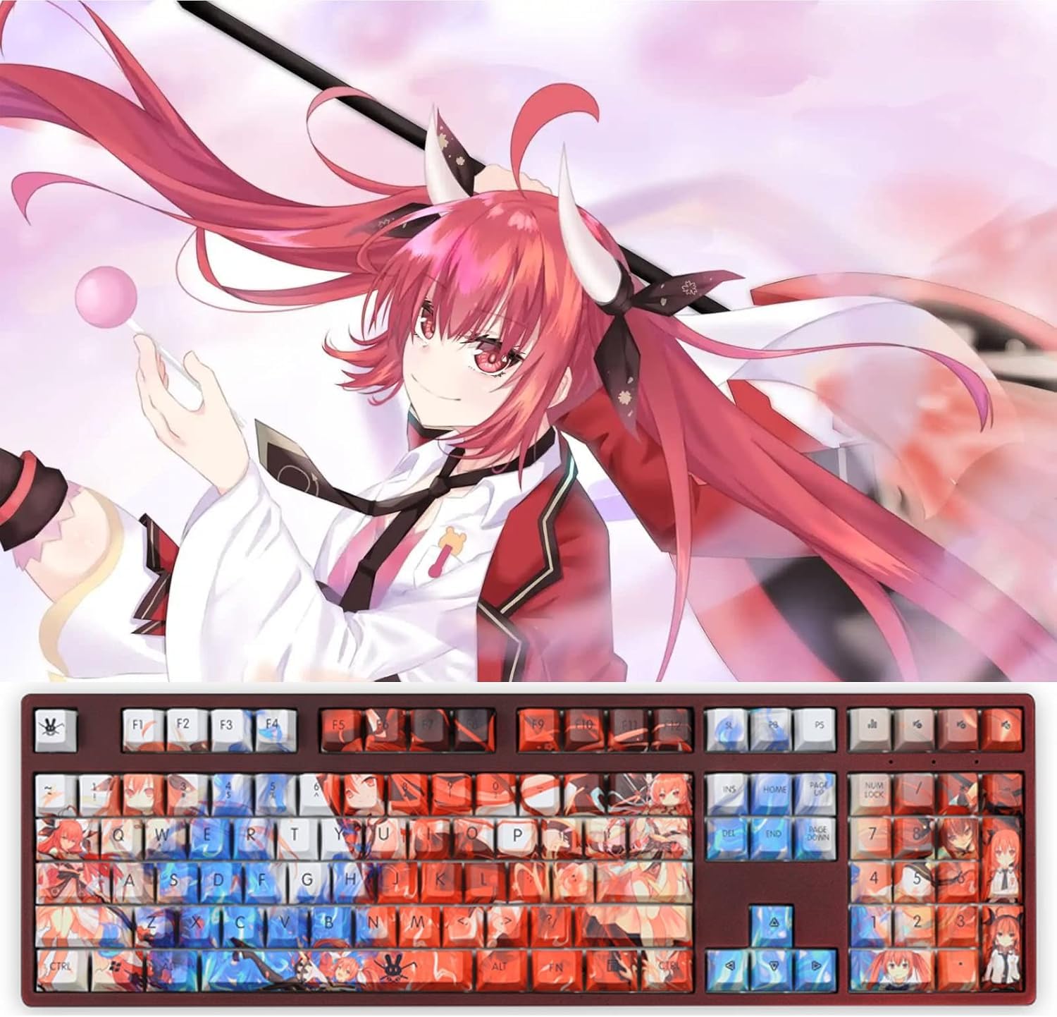 あか デートアライブ　らのすぽ！ デート・ア・ライブ　キーホルダー　5個 Amazon.co.jp: デート・ア・ライブ グッズ PBT染め 五面熱昇華キー