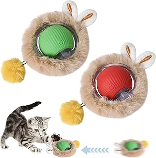 Interactive Electronic Cat Toy, Automatic Cat Play Ball, Cat Ball for Indoor Cats, 360° Movable Cat Ball, Self-Employment Cat Toy, Hunting Toy for Kittens (A) product image