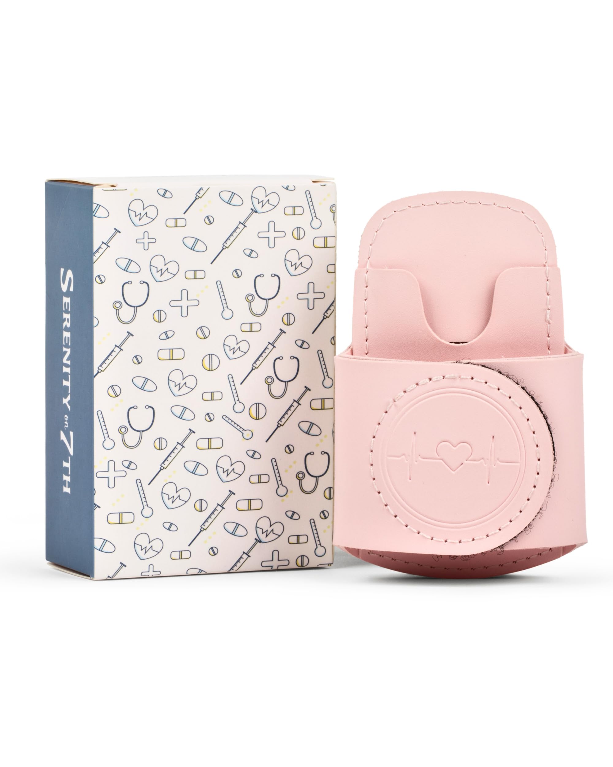 Stethoscope Holder with Cute & Hygienic Design (Pink) | Stethoscope Holder Hip Clip in Gift Box | Lightweight with Durable Adhesive | Nurse Accessories | Holds Multiple Brands including Litmann