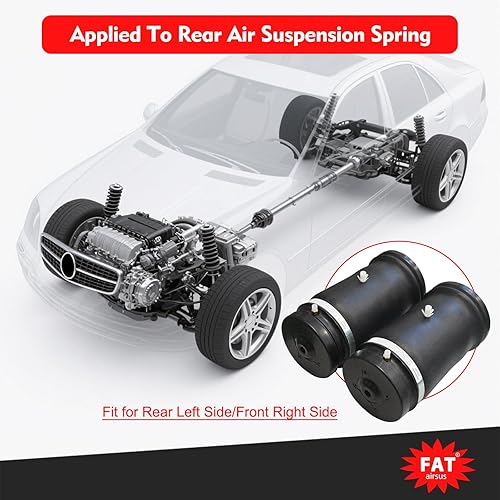 Miniatura 5 de Bolsos traseros del resorte de suspensión del aire para Mercedes-Benz W164 X164 W166 GL450 GL550 GL550 GL320 ML320 ML350 ML450 ML450 ML500 ML550