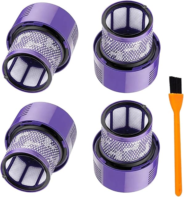 Hongfa Replacement part V10 filter for Dyson V10 Cyclone range, V10 Absolute, V10 Animal, V10 Total Clea 4Pack Replace Part 965661-01966741-01