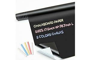 Chalk Paper Roll 17.7 x 78.7 in | 5 Chalks Included