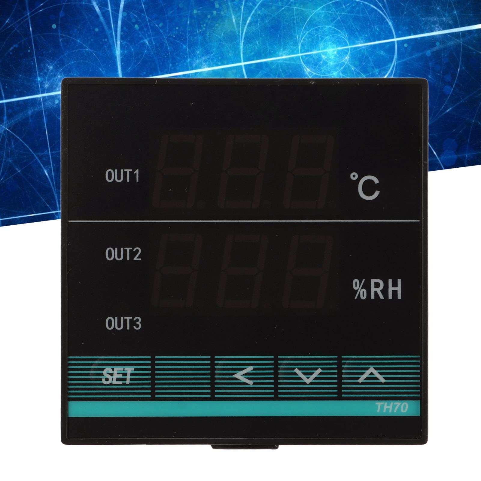 Thermostat d'humidité numérique à double affichage, contrôleur de température pour diverses Applications