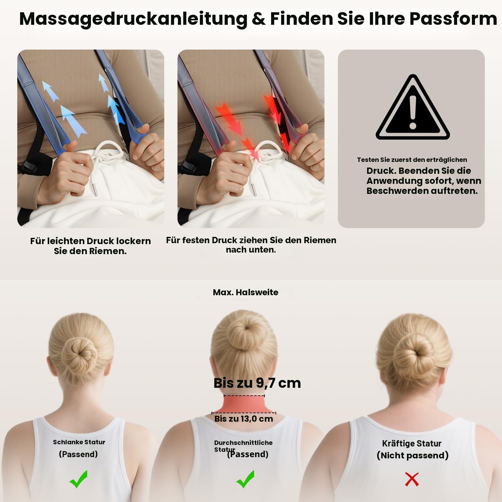 BOB AND BRAD 4D Shiatsu Nackenmassagegerät mit Wärme, Kabelloses & Elektrisch Massagegerät für Nacken, Schultern, 2 Massage- & Temperatur-Stufen, Das Perfekte Geschenk für Männer Frauen