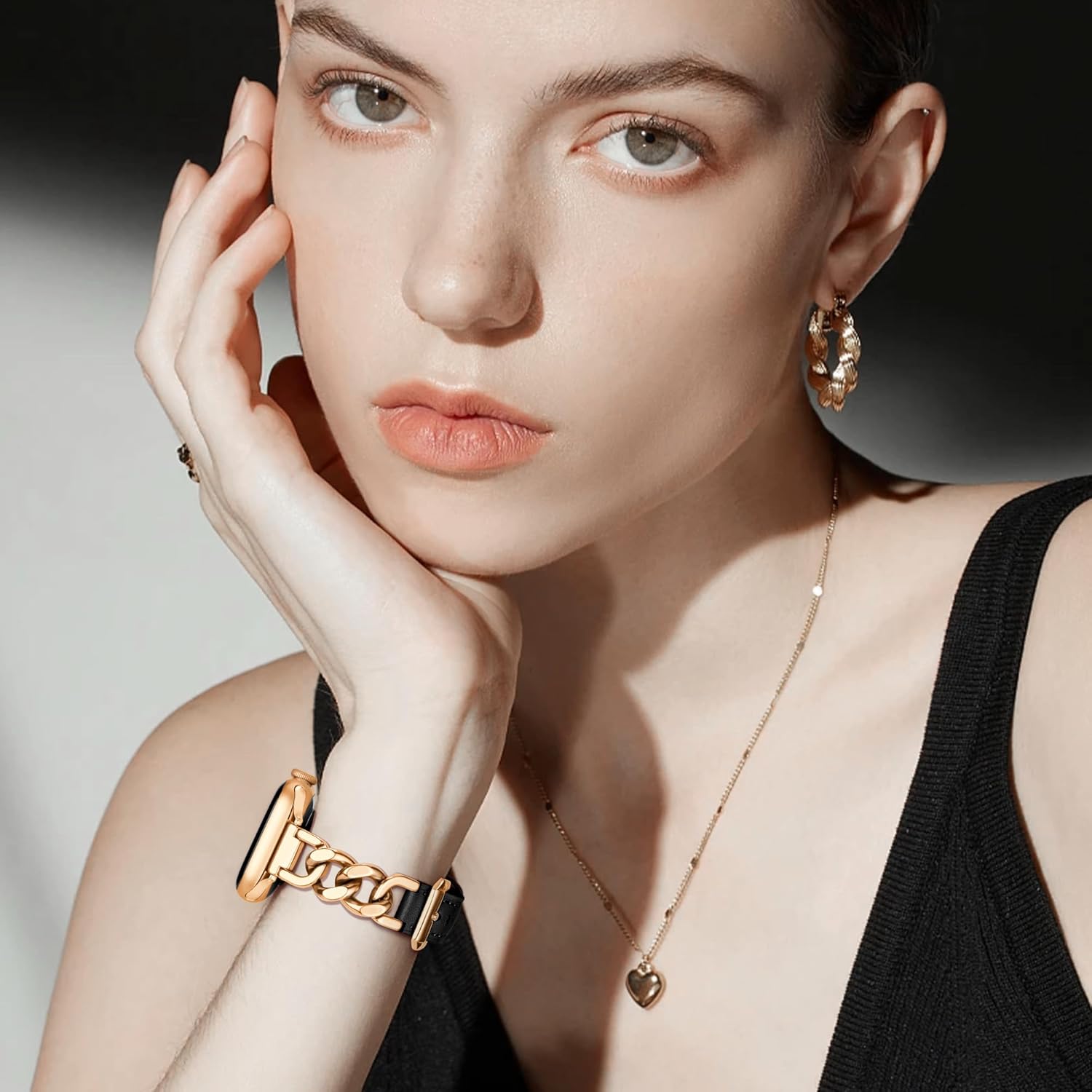 Metal Watch Bands for Women Compatible with Apple Watch Bands for Women Men 40mm 38mm 41mm 42mm 44mm 45mm 46mm, Adjustable Replacement Bracelet for iWatch Bands Series 11 SE 10 9 8 7 6 5 4 3 - Image 6