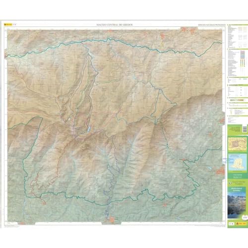 Macizo Central de Gredos, mapa topográfico. Escala 1:25.000. IGN/CNIG.