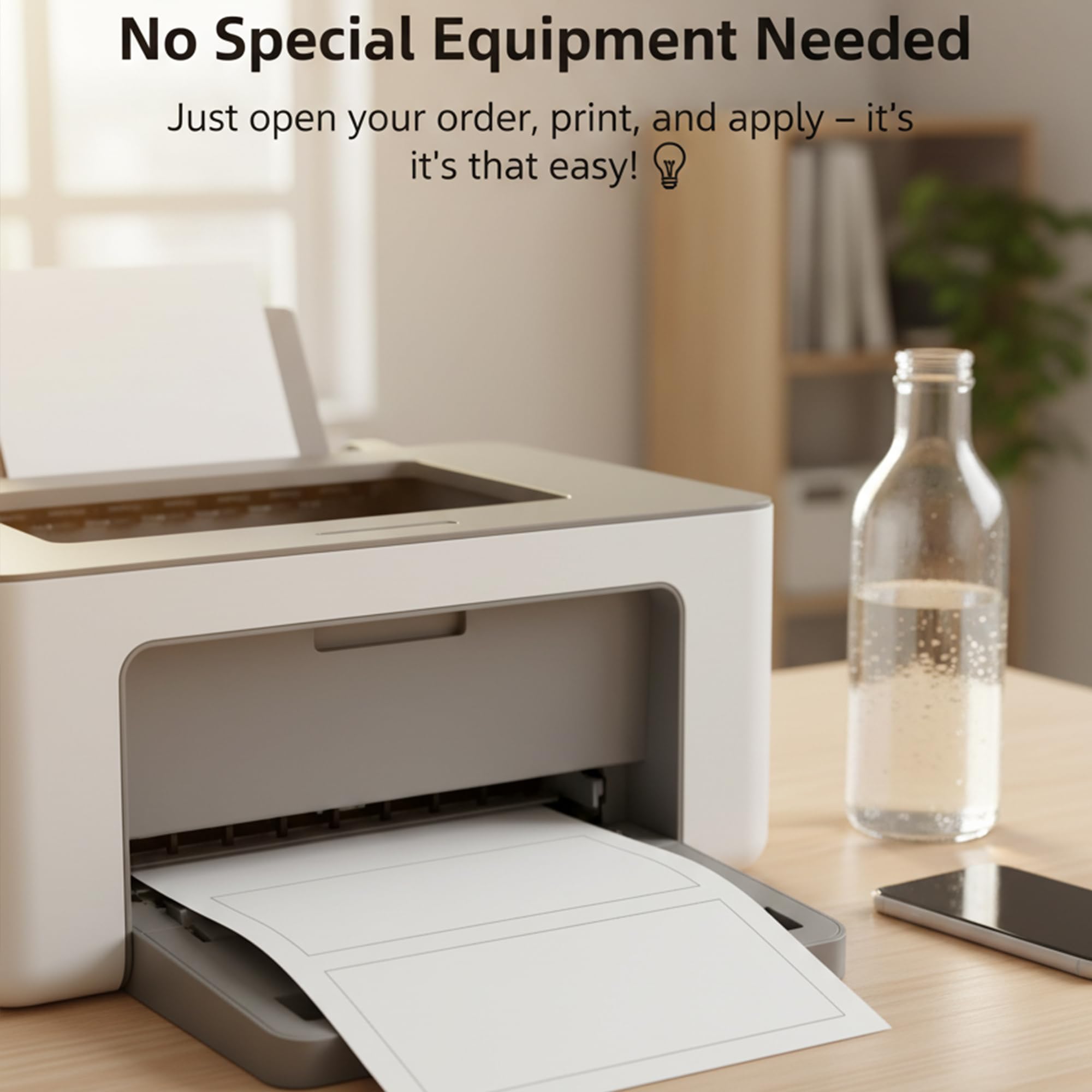VZCPYTPM Lot de 200 étiquettes d'expédition imprimables, 14 x 21,6 cm, autocollants adhésifs pour imprimante, pour envoi, emballage, adresse, organisation et utilisation au bureau