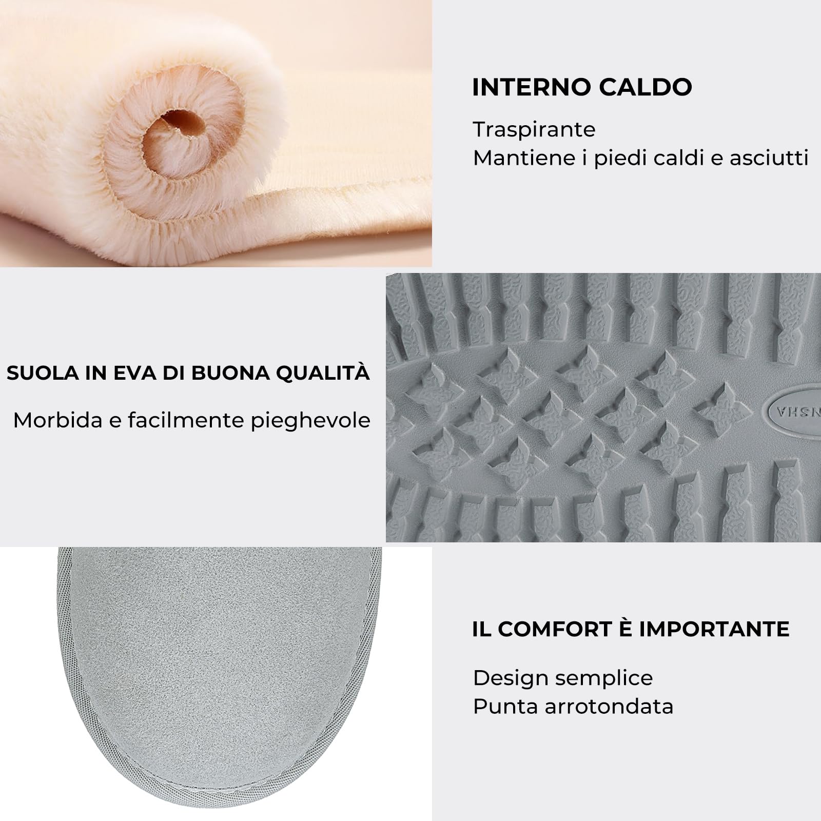 Mishansha Stivali Donna Caldo Stivali da Neve Comode Scarpe da Neve