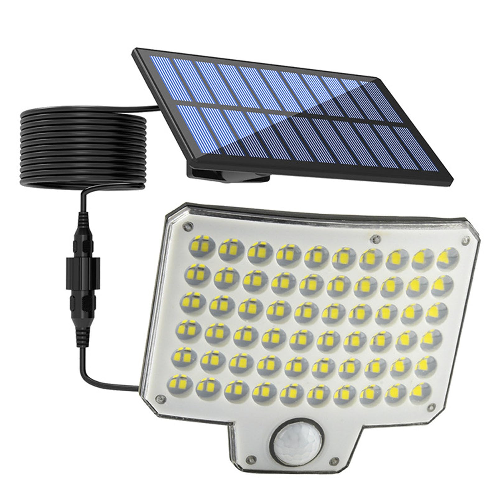 Fockety Lampes Solaires D'extérieur, 3 000 Lm, 240 LED, Détecteur de Mouvement, Télécommande, Applique Murale étanche IP65 pour Jardin, Clôture, Porte D'entrée, Terrasse, Jardin, Garage