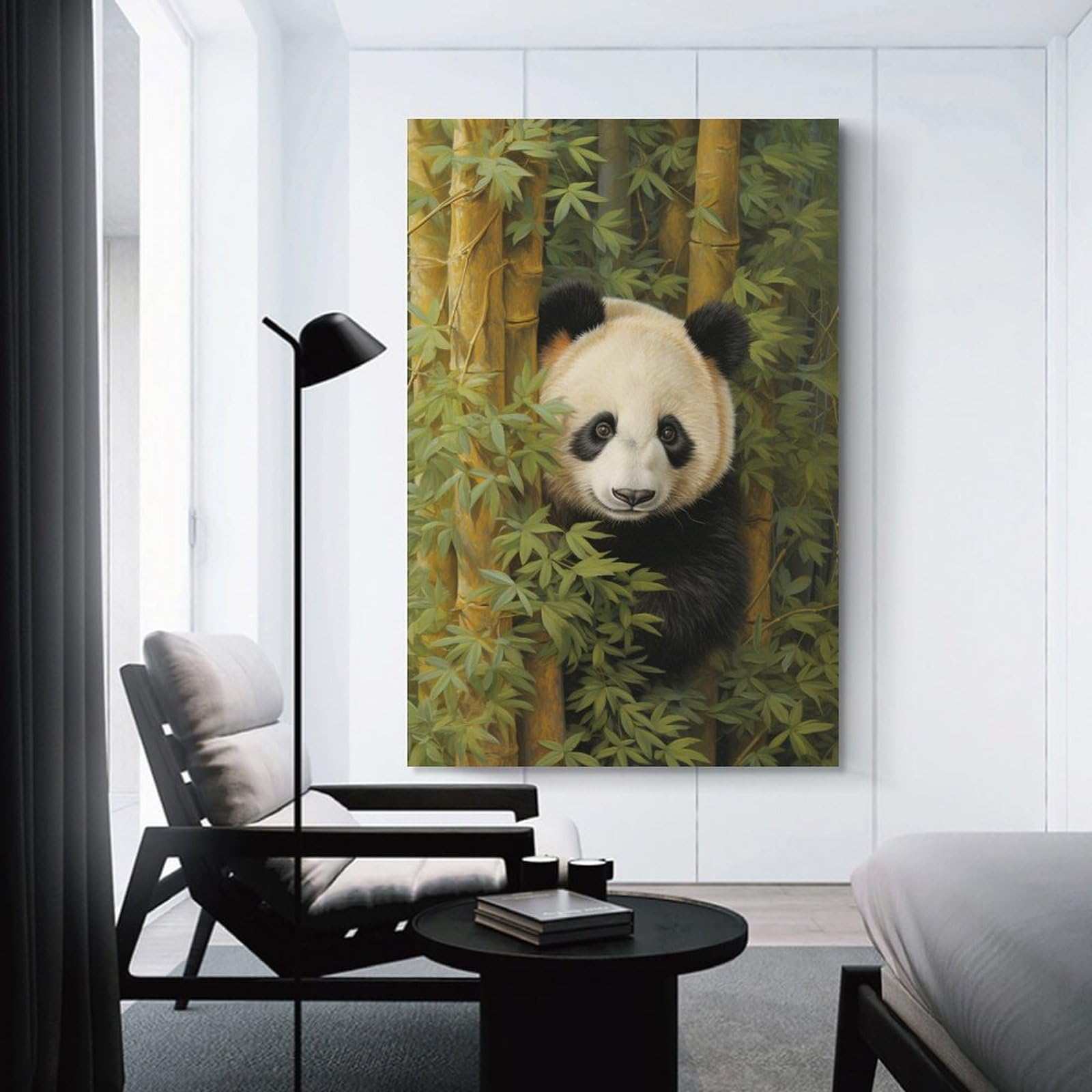 Poster Toile Panda à Table De Cuisine - Décoration Murale Moderne 30x45 Cm, Sans Cadre, Design Amusant - 8