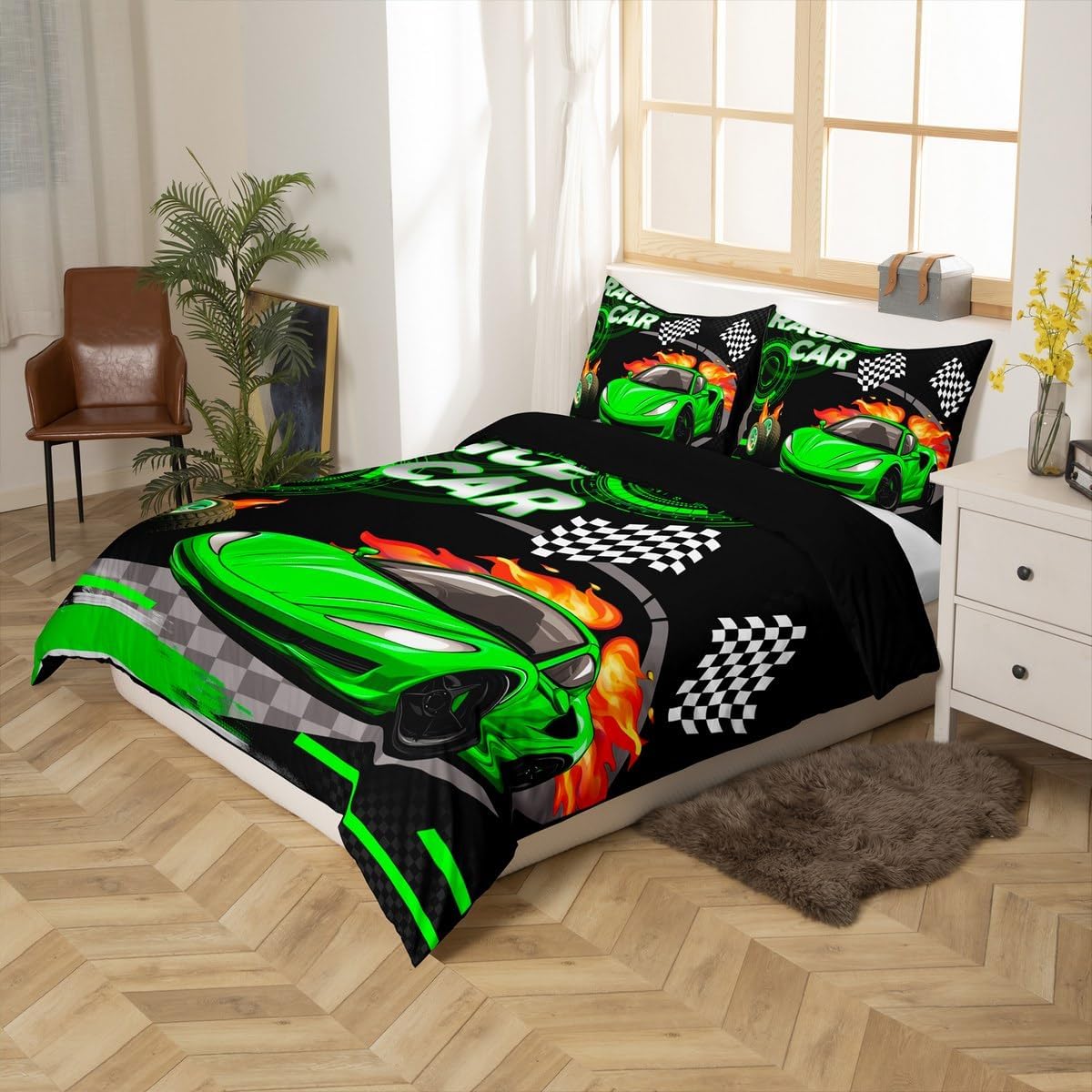Feelyou Kids Vintage Train Duvet Cover Twin Size Retro Steam Engine Bedding Set Boys Girls Retro Steam Locomotive Train Comforter Cover Set Vehicle Train Bedspread Cover（No Comforter