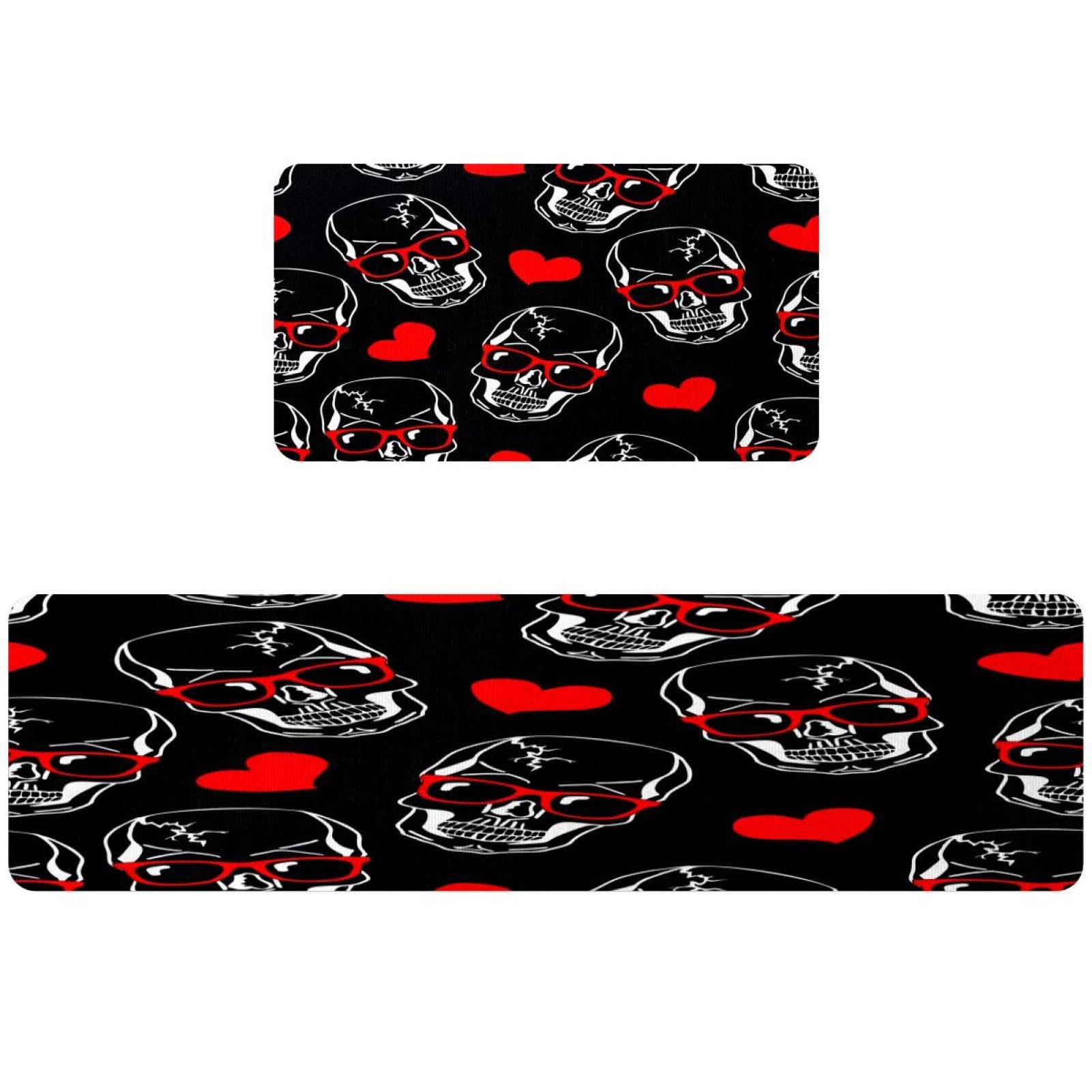 Alfombra de cocina absorbente y antideslizante lavable juego de 2 alfombrillas