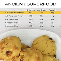 Vista 4 de Aviate Lupini Harina – Superalimento apto para dieta keto y vegana, sin OMG, sin gluten, harina de lupino, dieta cetogénica, alta en proteínas, baja