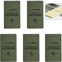 5 Pieces Waterproof Notebooks, Outdoor Activities Recording Notepads, Journal Notebooks for All Weather Tactics, Pocket Size