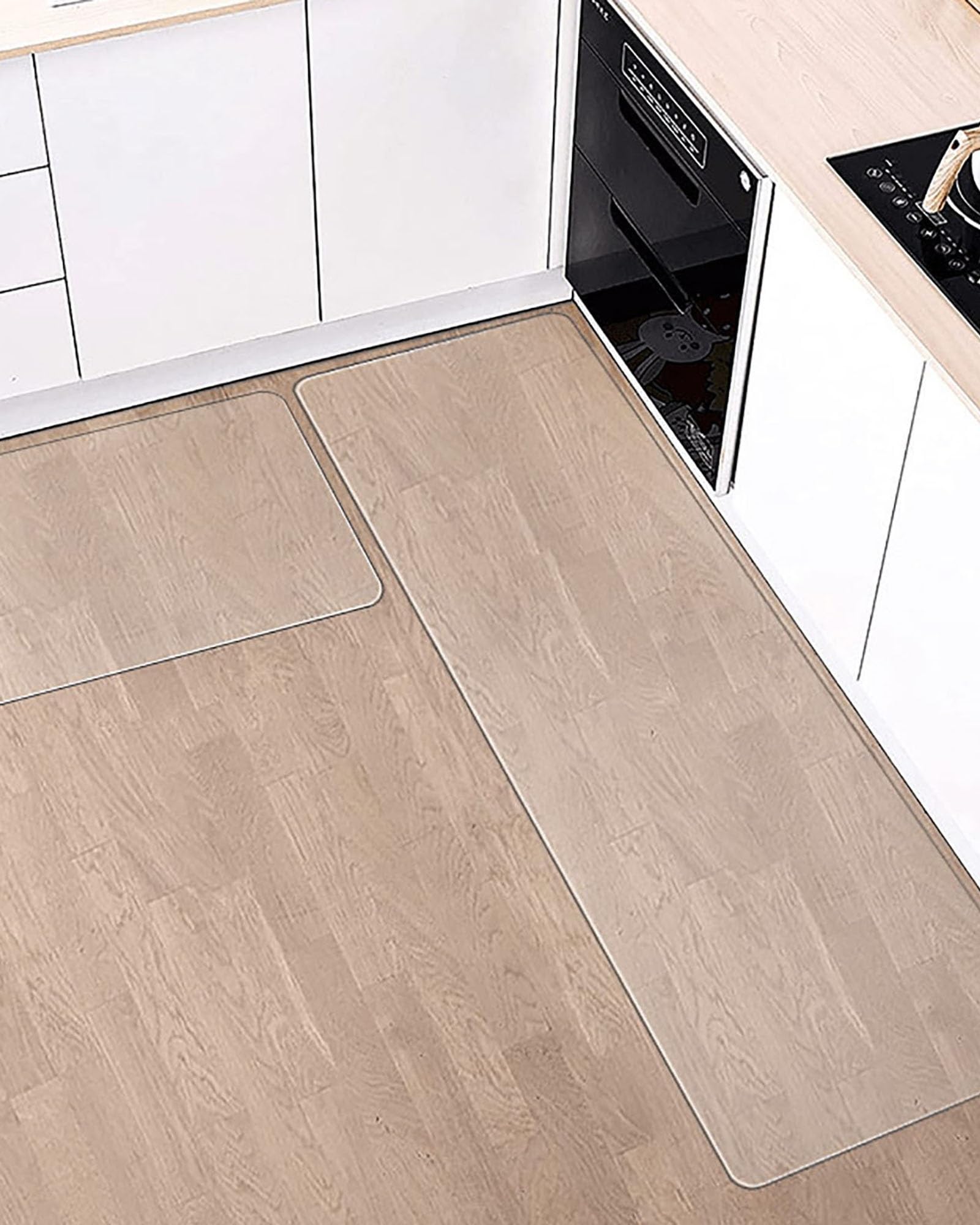 Office Desk Chair Mat for Hardwood Floor Clear Sturdy PVC Desk Rolling Chair Mat 23 5x12 39x39 47x51