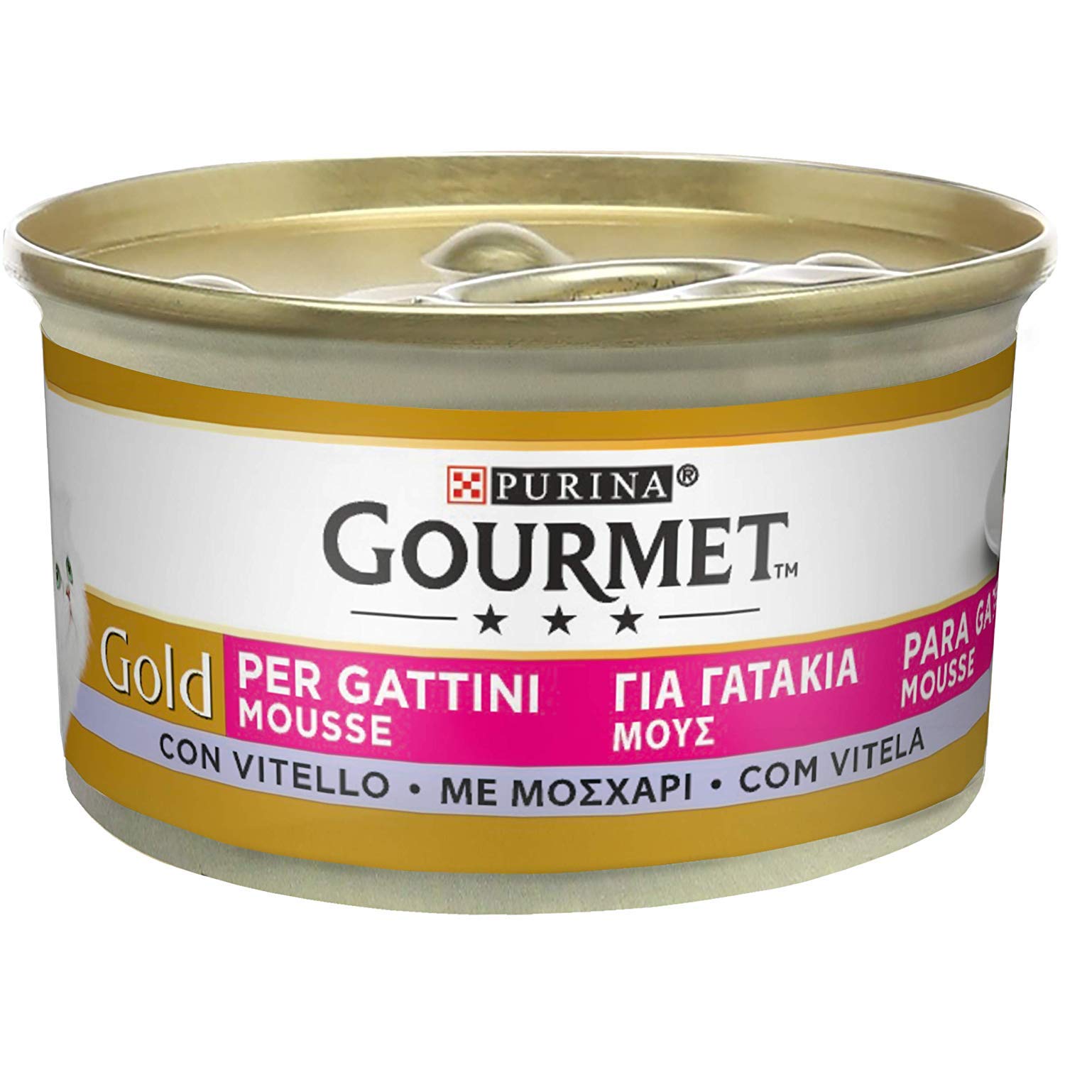 Gourmet Gold Purina Umido Gatto Dadini in Salsa e Mousse, 3 Gusti Diversi: 72 lattine da 85 g