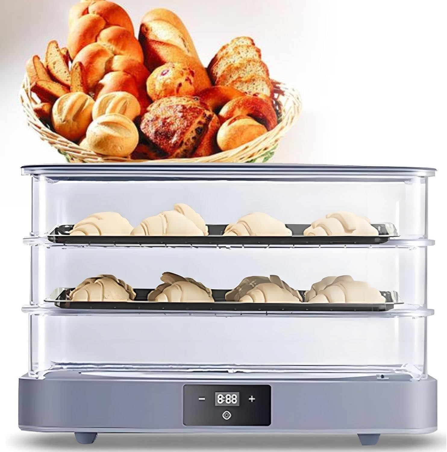 Macchina per la lievitazione dell'impasto del pane rimovibile da 40 litri