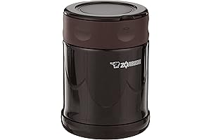 Zojirushi Stainless Steel Food Jar, 11.8-Ounce, Dark Brown