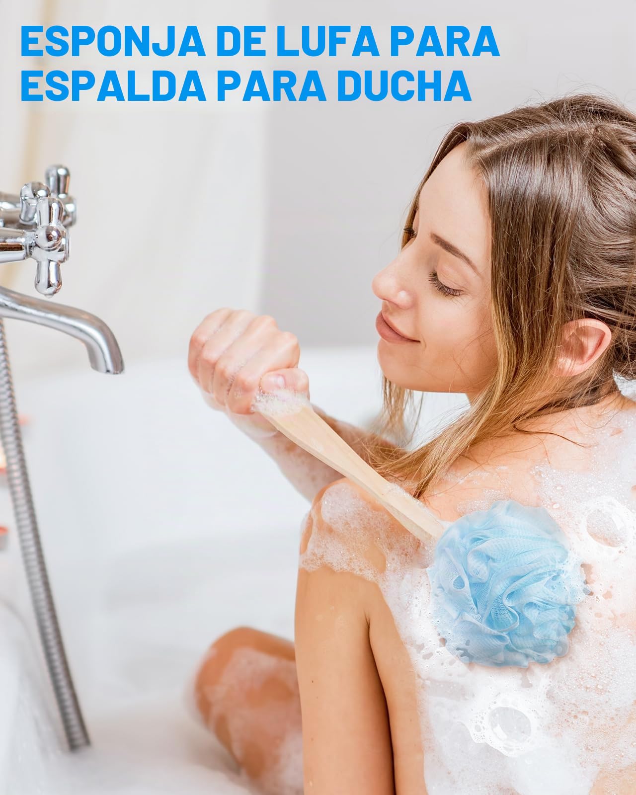 Kekoy Kit de Recuperación Postoperatoria de Cadera 8 Piezas, movilidad limitada, ancianos: agarrador, ayuda para calcetines, calzador, elevador de piernas, esponja de baño, rascador de espalda (azul)