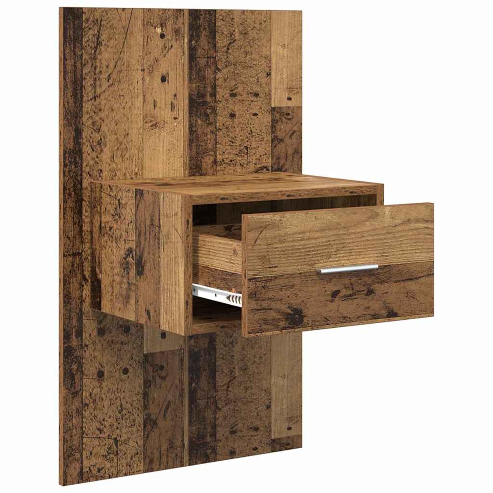 Nachttisch 2 pcs Altholz 50 x 32,5 x 80cm Holzwerkstoff,Einfache Montage & wischreinige Oberfläche,stabil & feuchtigkeitsbeständig – ideal für Schlafzimmer & Moderne Wohnzimmer