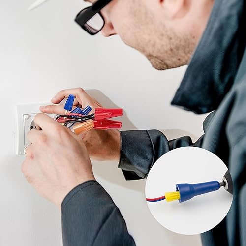 Miniatura 7 de Tornador de tuerca de alambre, herramienta para taladro y conector de alambre con mandril de 14 pulgadas (azul)