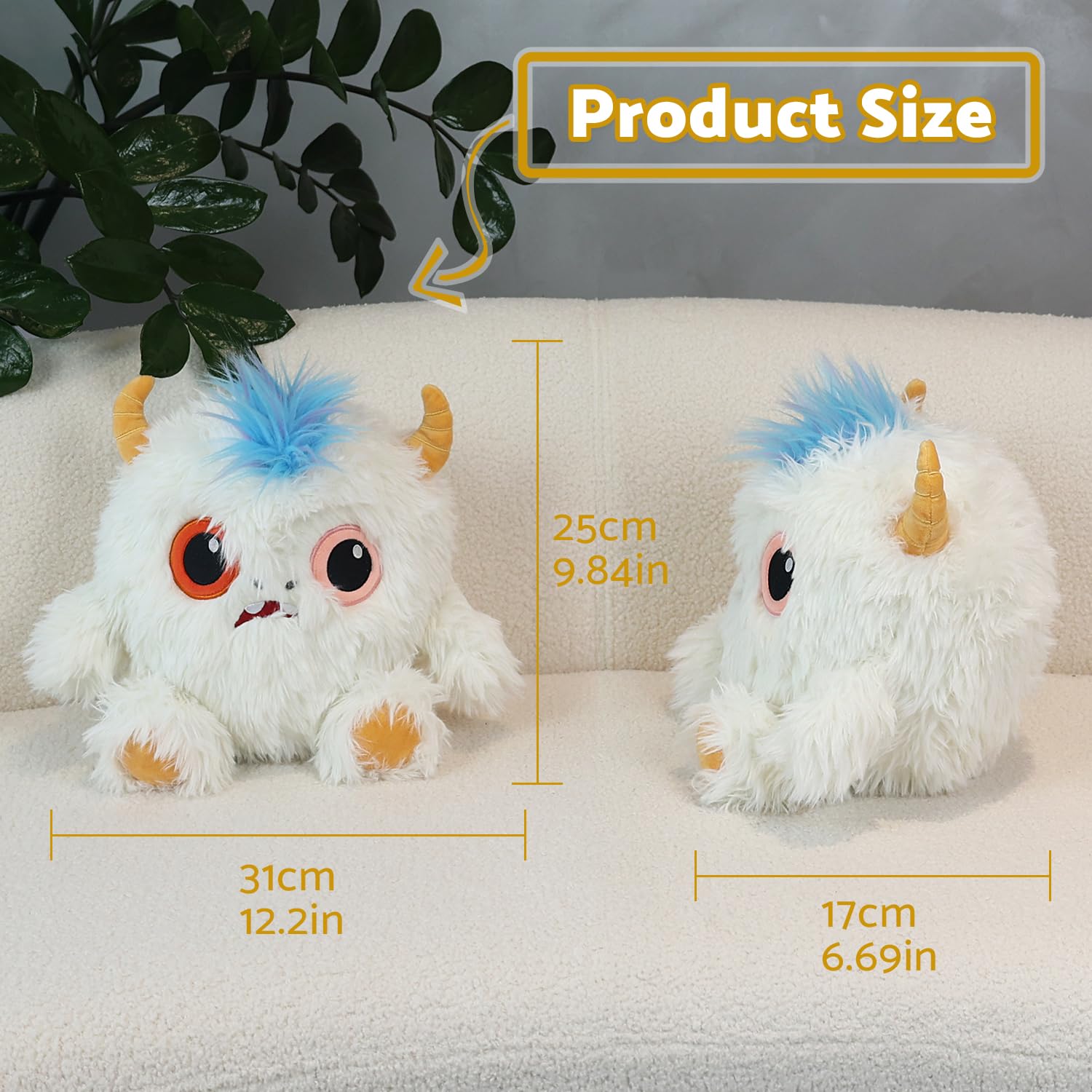 Amazon.com: MOIEMIAS Original Monster Plush Toys Two-Color Big