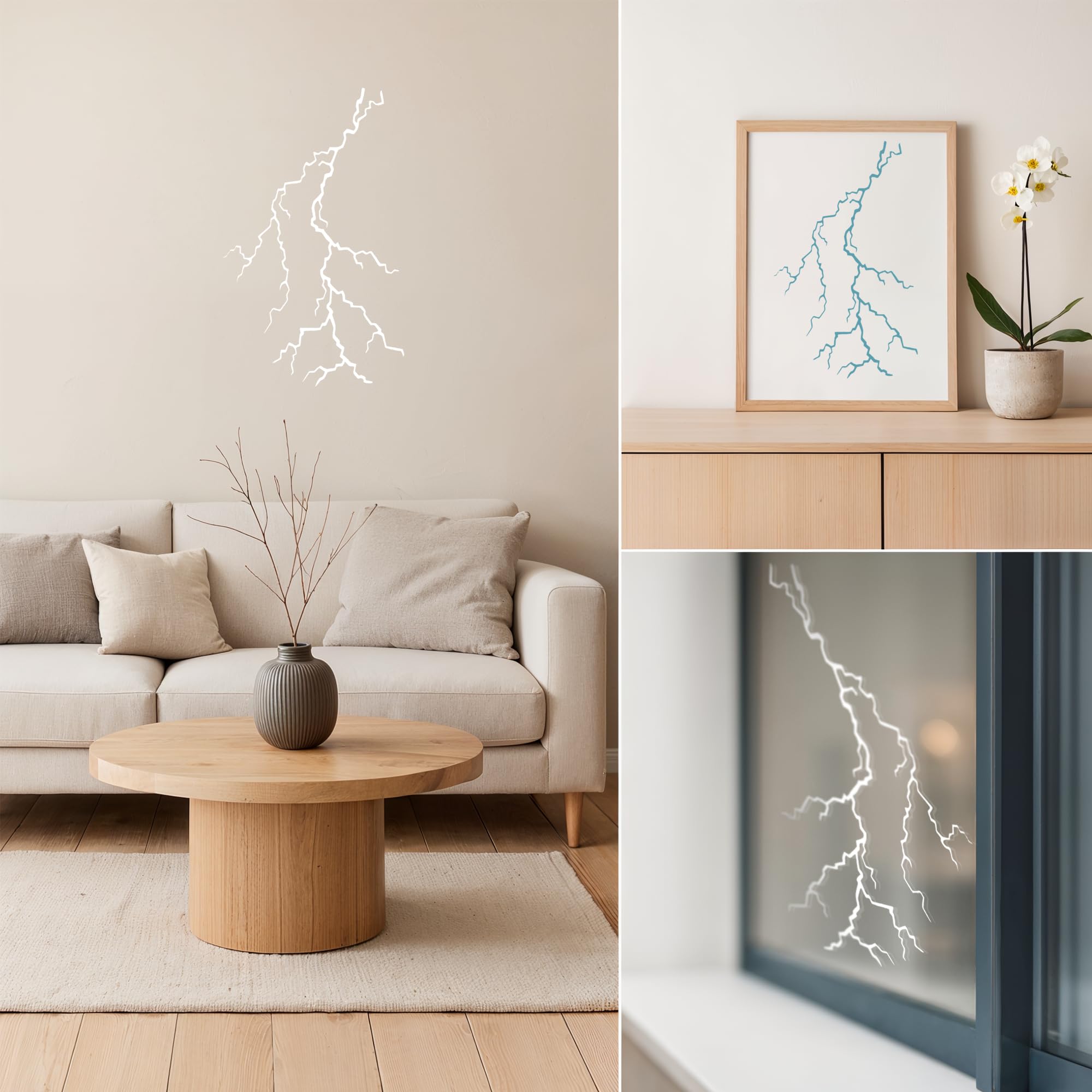 Amazon.com : Lightning Bolt Stencil | Reusable Nature Street Art 