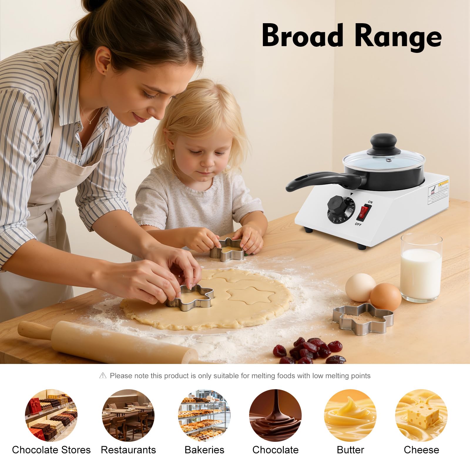 Fondeur à chocolat électrique 40 W pour chocolat, bonbons, chocolat, outil de cuisine