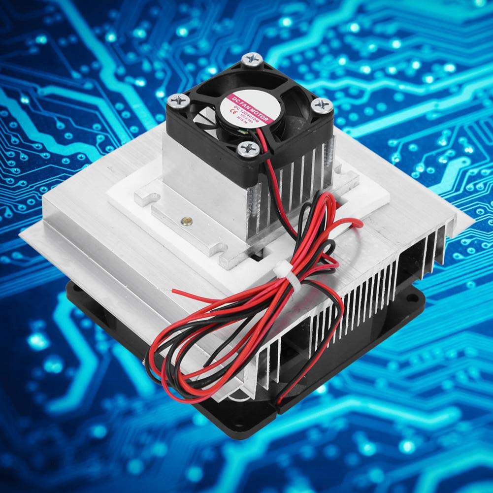 Module de refroidissement thermoélectrique Peltier 60 W XD-35 à refroidissement par air avec dissipateur thermique - Kit DIY pour petits espaces (With Cold End Fan)