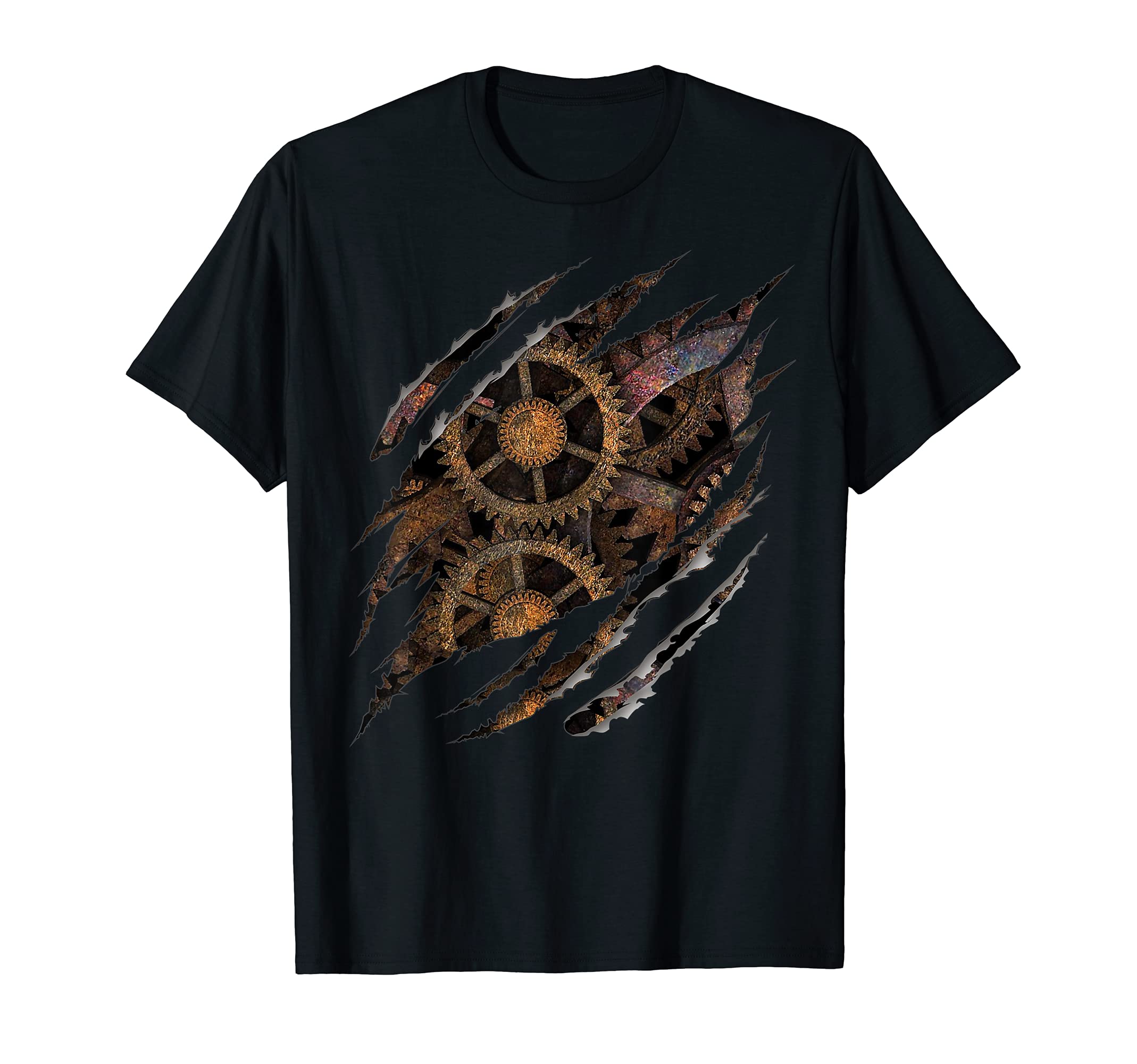 Steampunk ApparelSteampunk Clockwork T Shirt Mechanical Gears Gift T-ShirtOEKO-TEX STANDARD 100