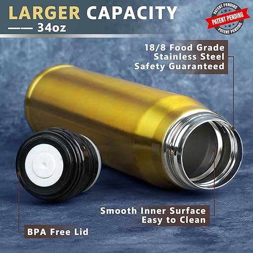 Miniatura 5 de Regalos para el día del padre para el marido de parte de la esposa, vaso de bandera estadounidense de 34 onzas, regalos para el mejor marido de la