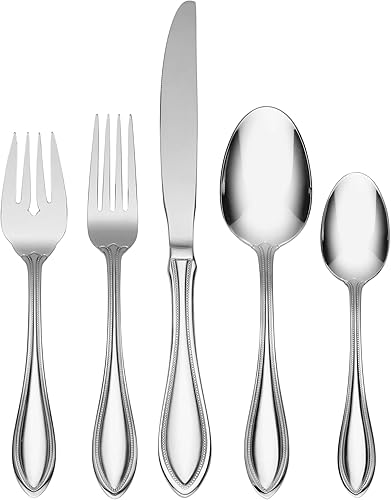 Miniatura 5 de Oneida American Harmony Everyday - Juego de cubiertos de cucharaditas para 4, acero inoxidable 18/10, apto para lavavajillas, juego de utensilios