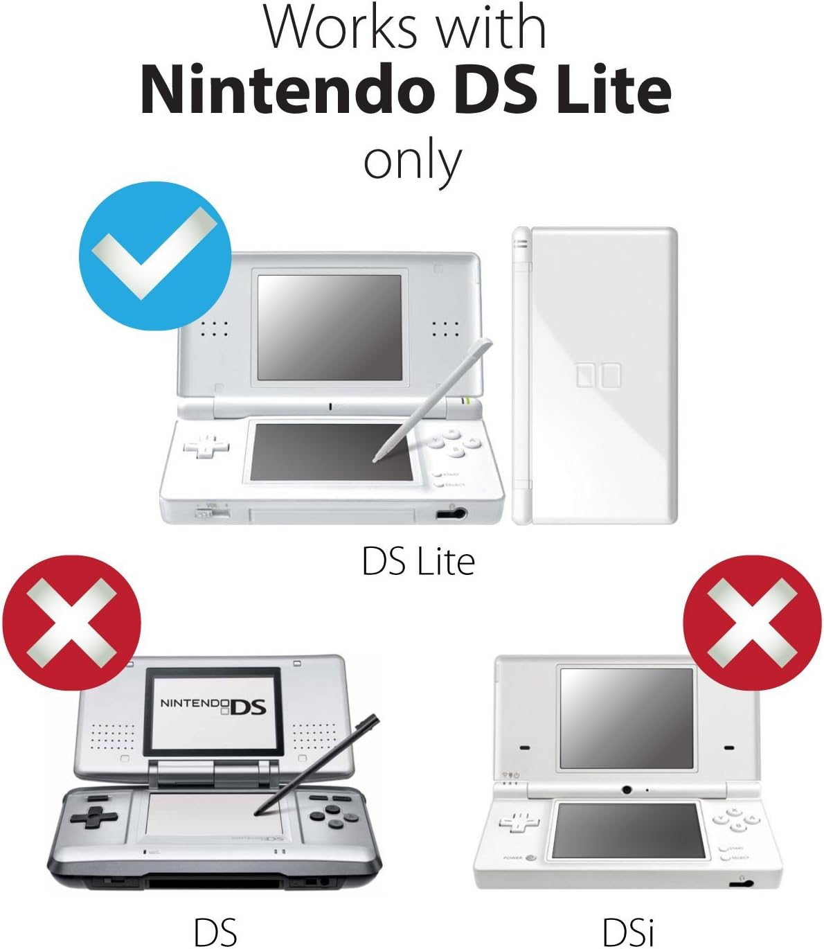 DS Lite Charger and Cable Kit, AC Power Adapter Charger and Charging Cable for Nintendo DS Lite Systems, Wall Travel Charger Power Cord Charging Cable 5.2V 450mA : Video Games