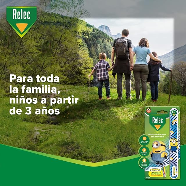 Foto 5 de 5 de Relec Pulsera aromática con cintronela Minions con juguete extraible para actividades al aire libre